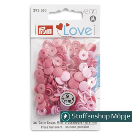 Prym Love Color Snaps Mini 9 mm Roze