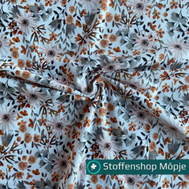 Soft Sweat Digital Flowers White