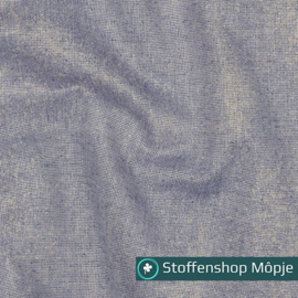 Katoen Linnen Lurex Blue