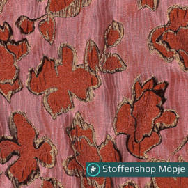 Jacquard Flowers Pink