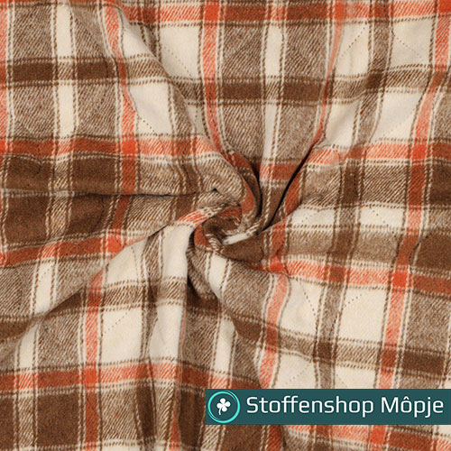 Stepped Checks Brown
