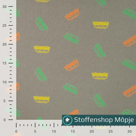 Qjutie Wafeltricot Busje Khaki