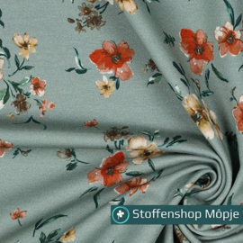 Sweat Digital Flowers Dark Mint