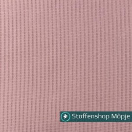 Wafeltricot Gewassen Roze