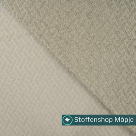 Badstof Jacquard Graphic Khaki