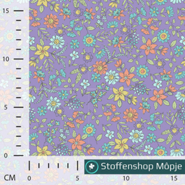 Jersey Little Flowers Violet