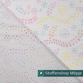 Katoen Embroidery Muliticolor
