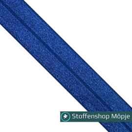 Elastisch Biaisband  Donker Blauw 15 mm