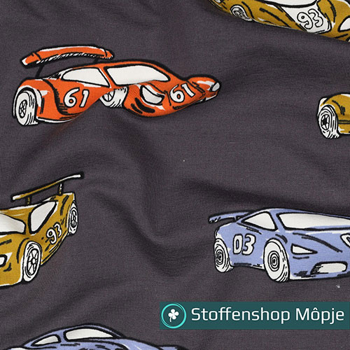 French Terry Racecars Grey
