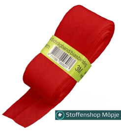 Katoen Biaisband 30 mm Rood 3 meter