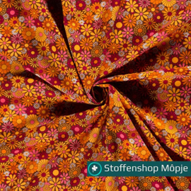 Burlington Flower Power Oranje