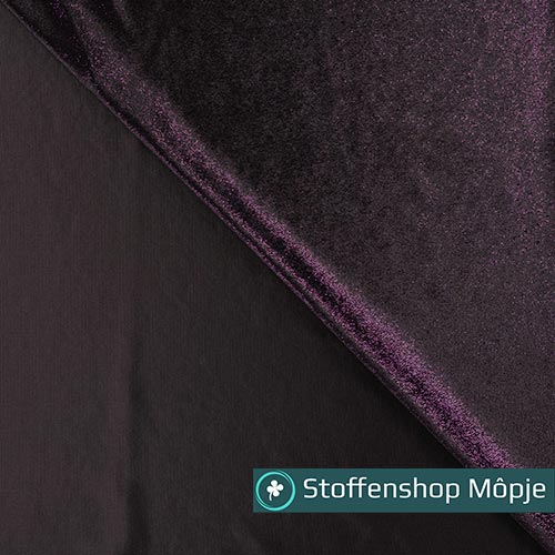 Velour Foil Purple Black