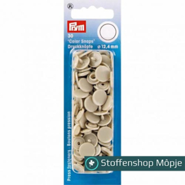 Prym Color Snaps 12,4 mm Beige 30 Stuks