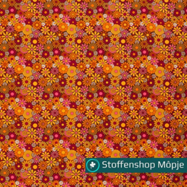 Burlington Flower Power Oranje
