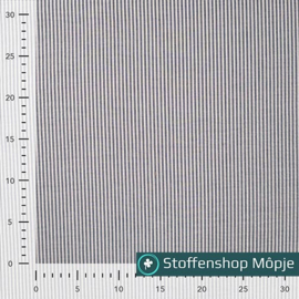 Katoen Seerscucker Streep Navy White