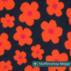 Teddy Flowers Navy - Coraal