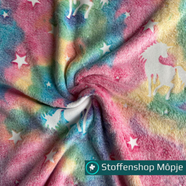 Welness Fleece Glow in The Dark Unicorn Fel