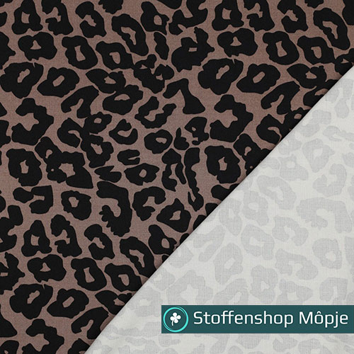 Rosella Stretch Animal Skin Bruin