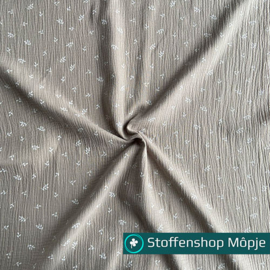 Hydrofiel Blaadjes Beige