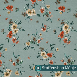 Sweat Digital Flowers Dark Mint