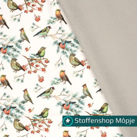Softshell Digital Birds Off White