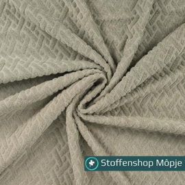 Badstof Jacquard Graphic Khaki
