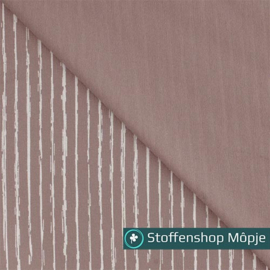 Jersey Stripe Dusty Rose