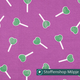 Jersey Glitter Lollypop Purple