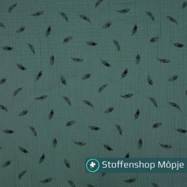 Hydrofiel Veertjes Dusty Mint