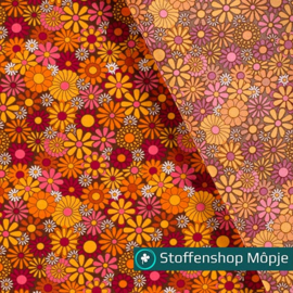 Burlington Flower Power Oranje