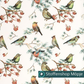 Softshell Digital Birds Off White