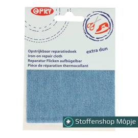 Opry Reparatiedoek Dun Jeans Licht Blauw