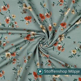 Sweat Digital Flowers Dark Mint