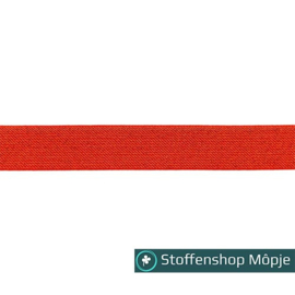 Glitterelastiek 25 mm rood