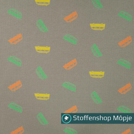 Qjutie Wafeltricot Busje Khaki