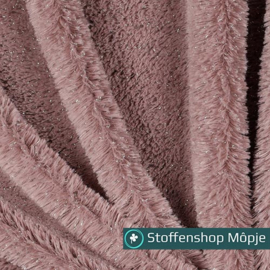 Faux Fur Lurex Old Blush