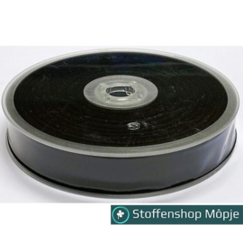 Katoen Biaisband Zwart 20 mm