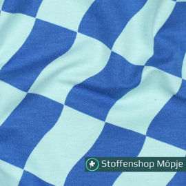 Soft Sweat Check Mint - Blue