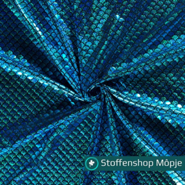 Lamé Zeemeermin Aqua