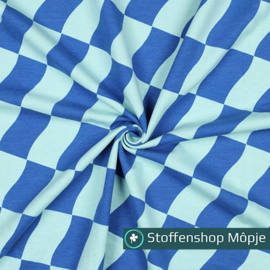 Soft Sweat Check Mint - Blue
