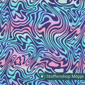 Jersey Digital Abstract Multicolour