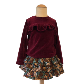 Sweater Nicky Velours Bordeaux