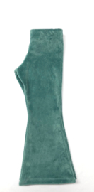 flared pants nicky velours dark dusty mint