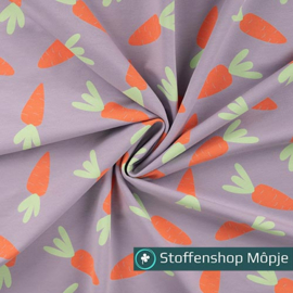 French Terry Carrots Dusty Lilac