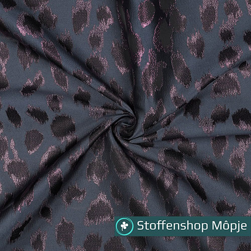 Jacquard Animal Skin Grey - Lila