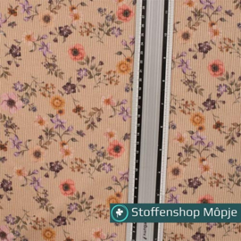 Ribtricot Small Flowers Powder