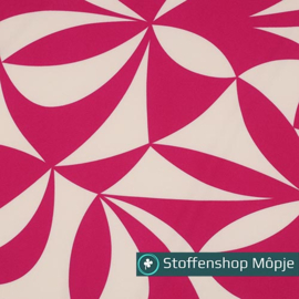 Magnolia Stretch Geometric Fuchsia