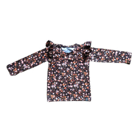 Longsleeve Flowers Black