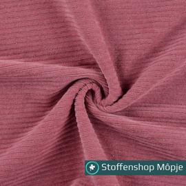 Corduroy Jersey Oud Roze