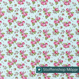 Poplin Flowers Mint